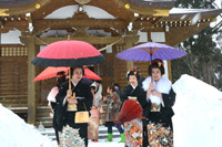 写真：市内各神社で厄払い祈願1