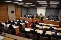 写真：北秋田市議会第１回臨時会