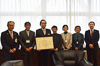 写真：合川小学校文部科学大臣表彰受賞報告