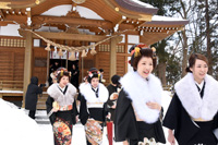 写真：市内各神社で厄払い祈願2