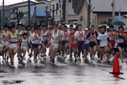 雨天の中選手のみなさんが力走2