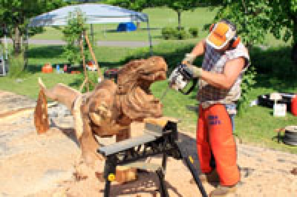 アルビ　welcomeプレート　チェーンソーカービング 栗田宏武 作 アルビ様専用 welcomeプレート チェーンソーカービング 栗田宏武 作