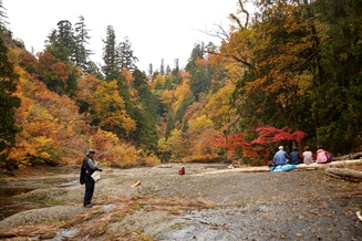 紅葉の小又峡