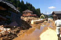 新潟県三条市被害の状況（現地での撮影）2