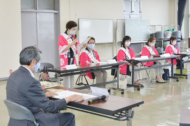 結核予防婦人会津谷市長表敬訪問