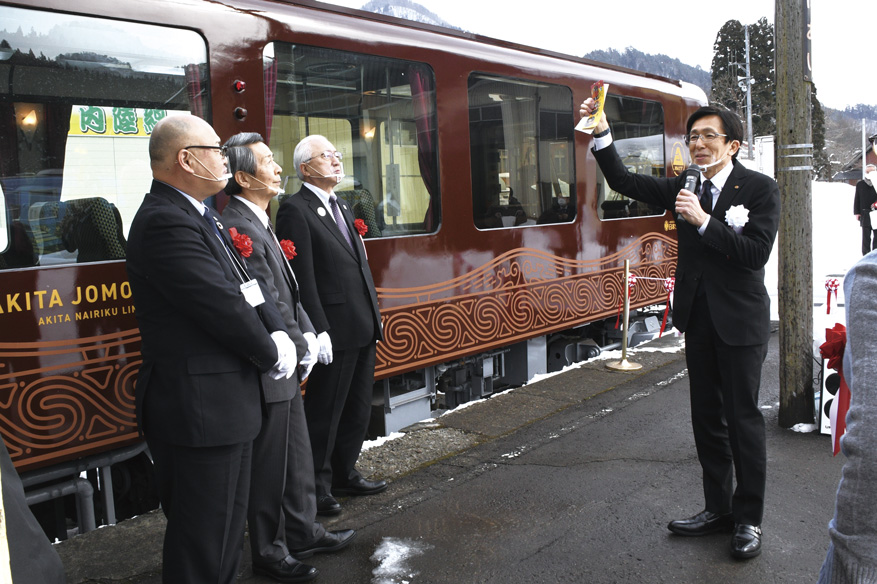 お披露目会 吉田裕幸社長あいさつ