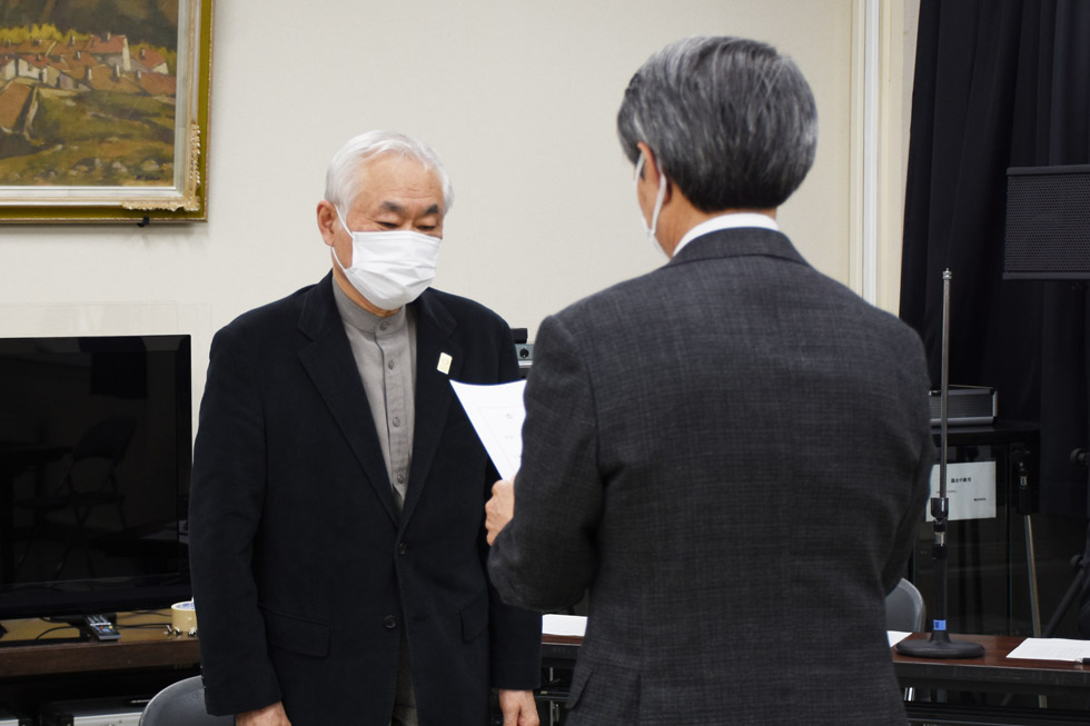 介護認定審査会委嘱状交付