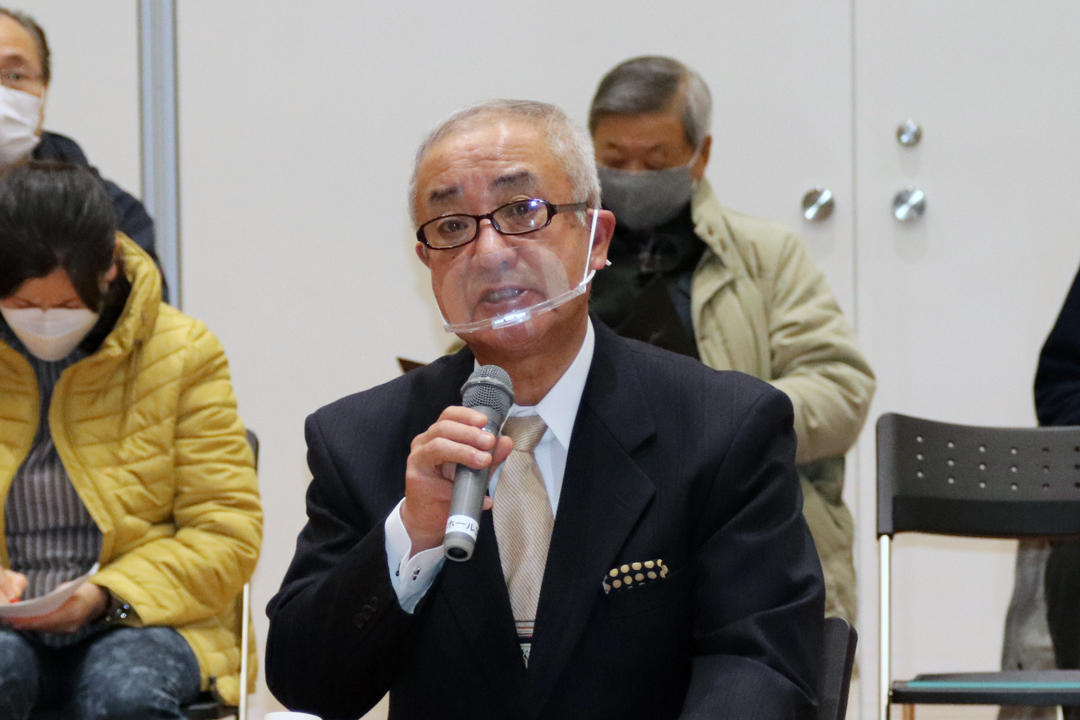 新舟見町自治会長の伊藤武氏