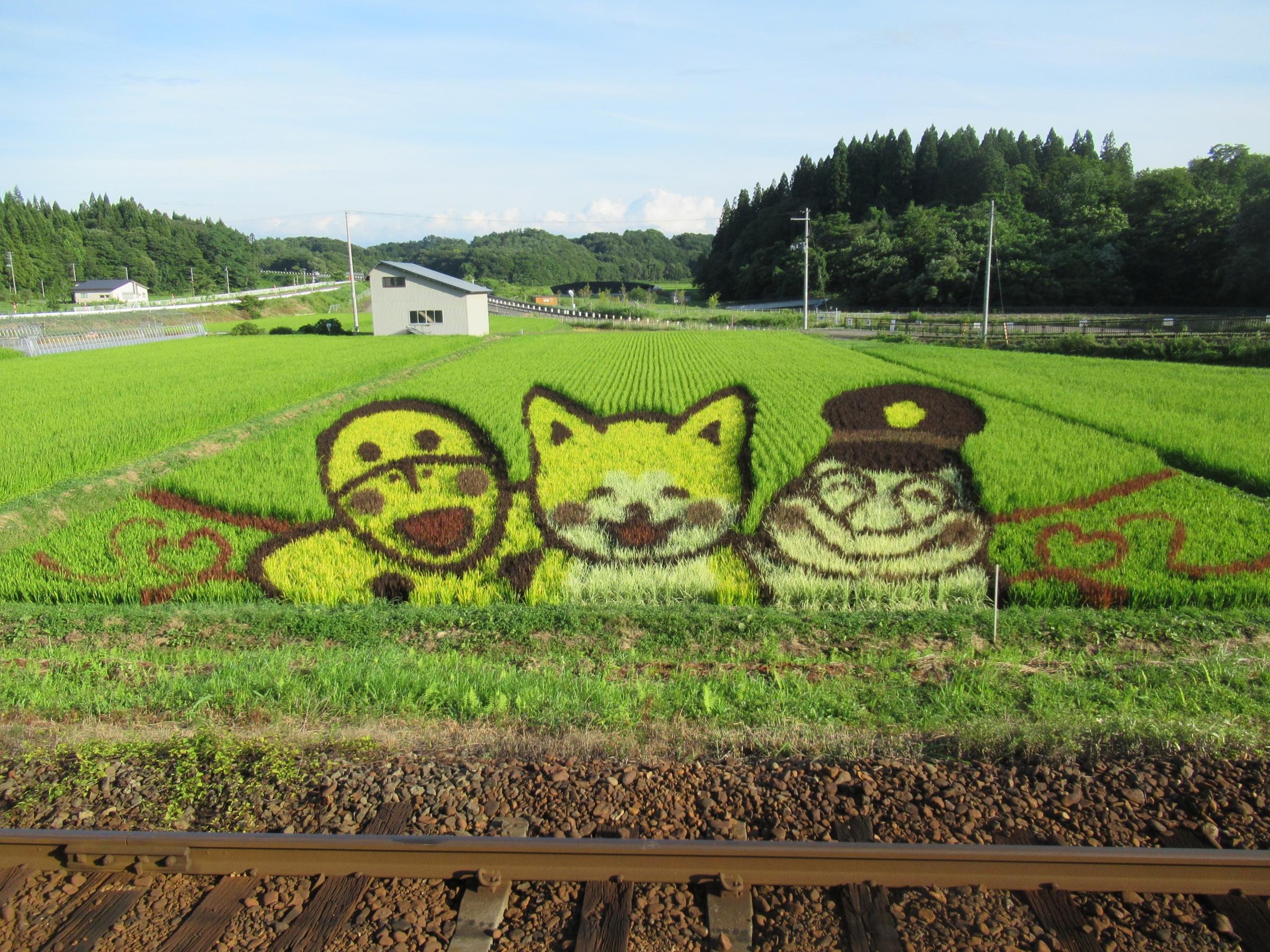 秋田内陸線田んぼアートポスターデザイン案が決定しました！ | 北秋田