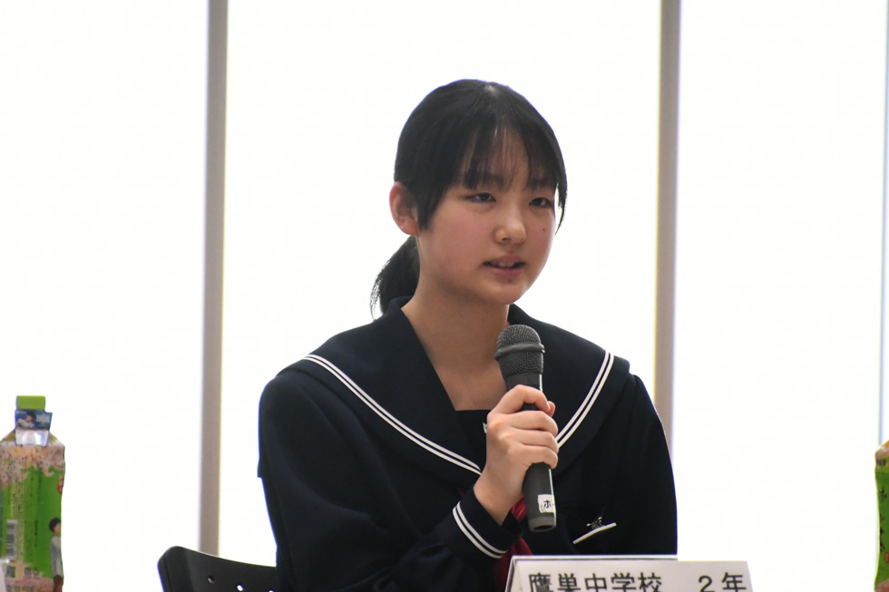 出川さん（鷹巣中学校）