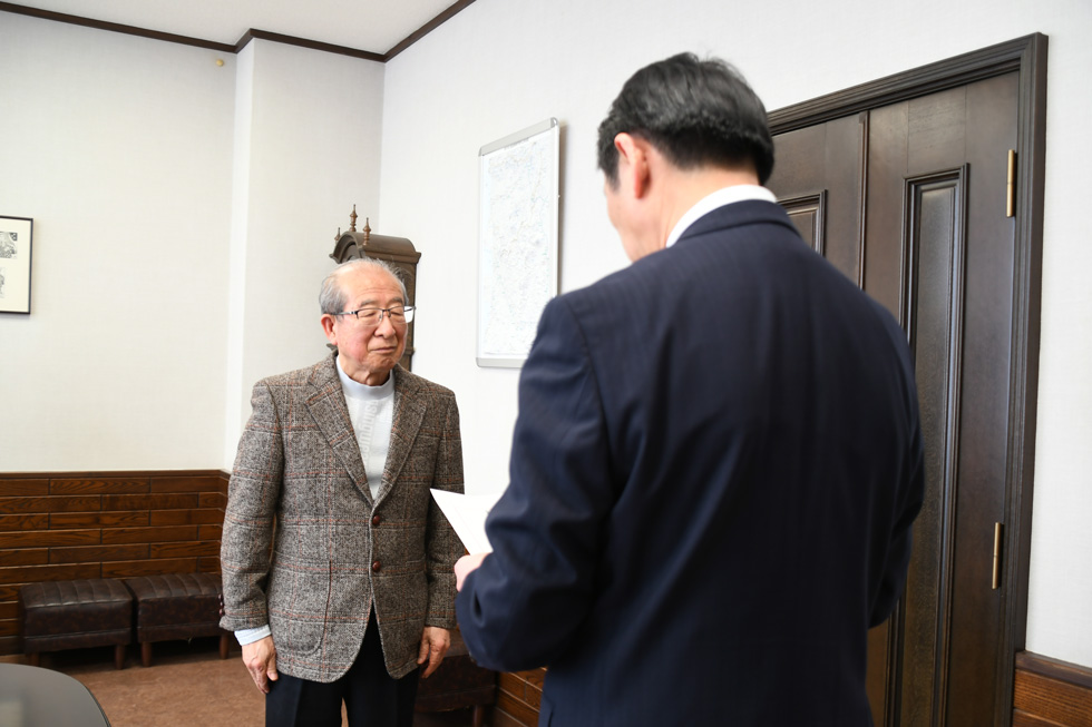委嘱状交付式の様子