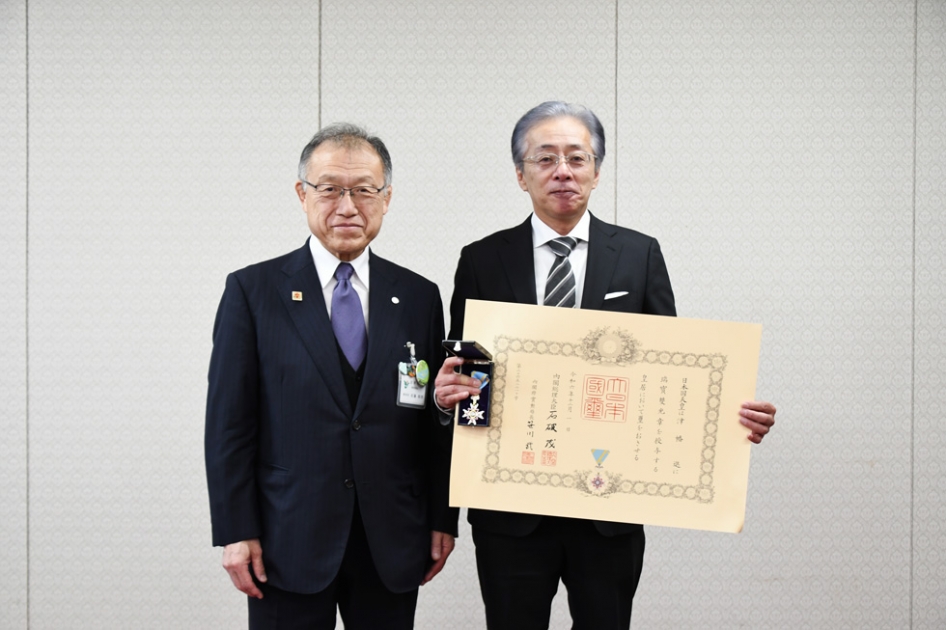 教育委員会高齢者叙勲伝達式 | 北秋田市ホームページ 住民が主役のもり