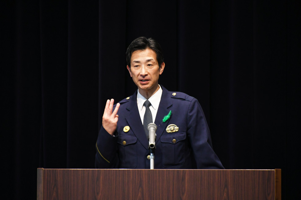 来賓祝辞　茂木北秋田警察署長