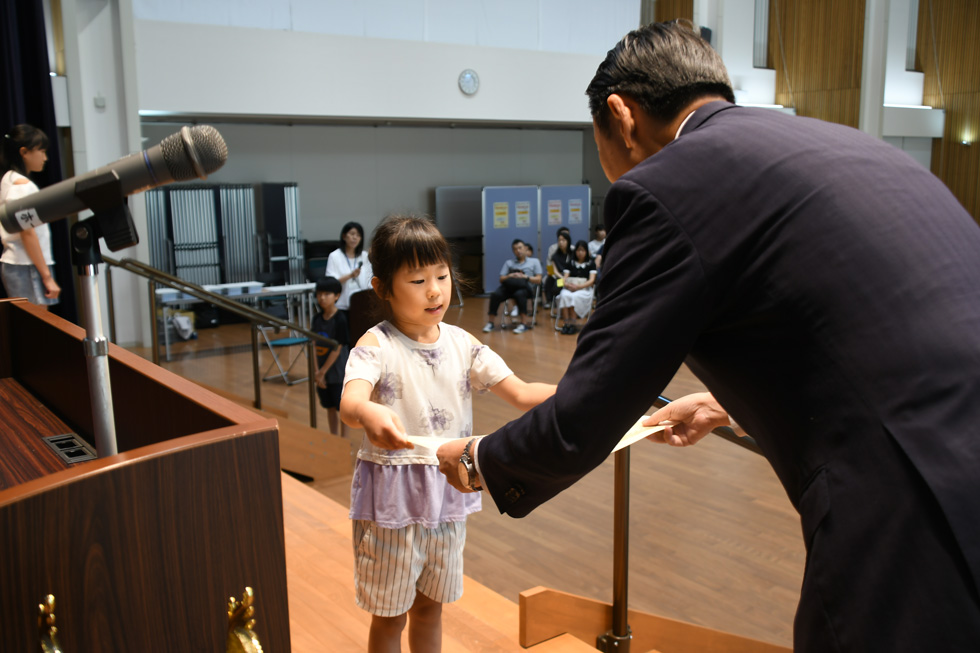 市長賞を受賞した清水蘭さん