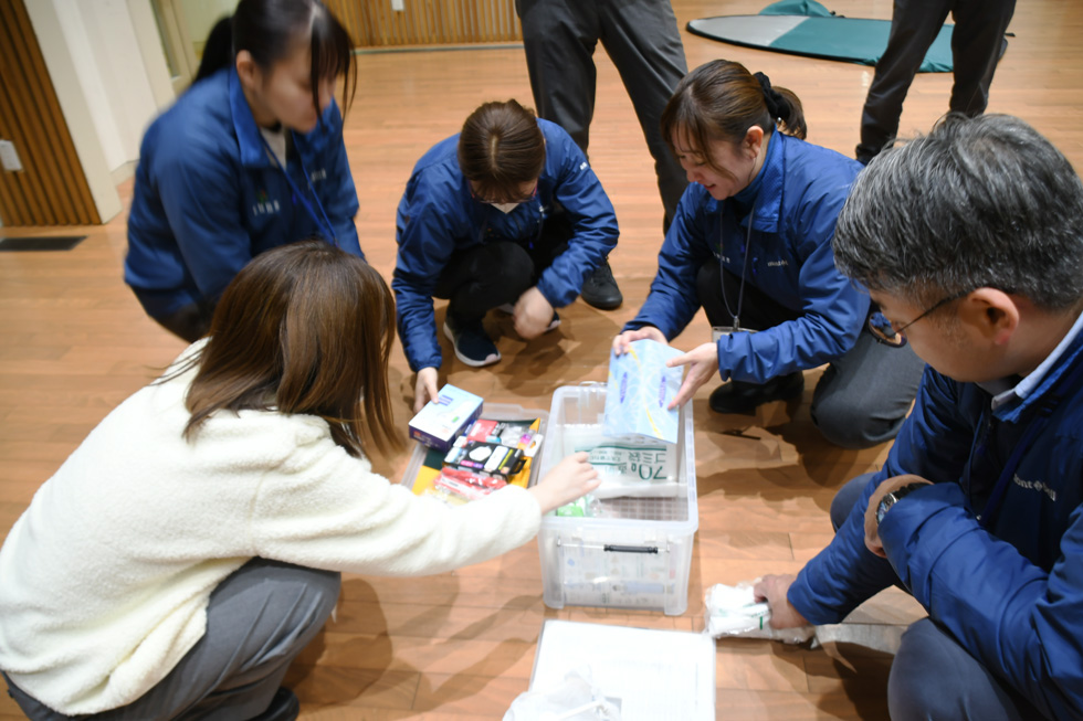 避難所開設セットの確認