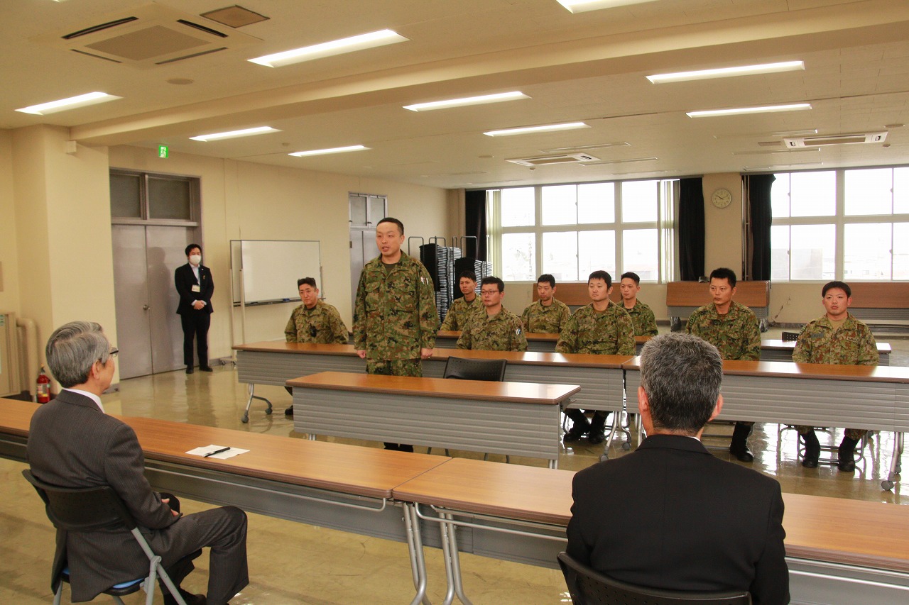 陸上自衛隊活動終了報告会