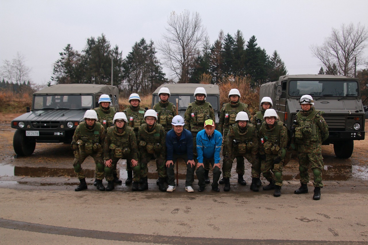 活動支援に来てくれた陸上自衛隊第9師団の皆さん