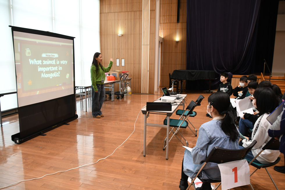 英語 クイズゲームの様子