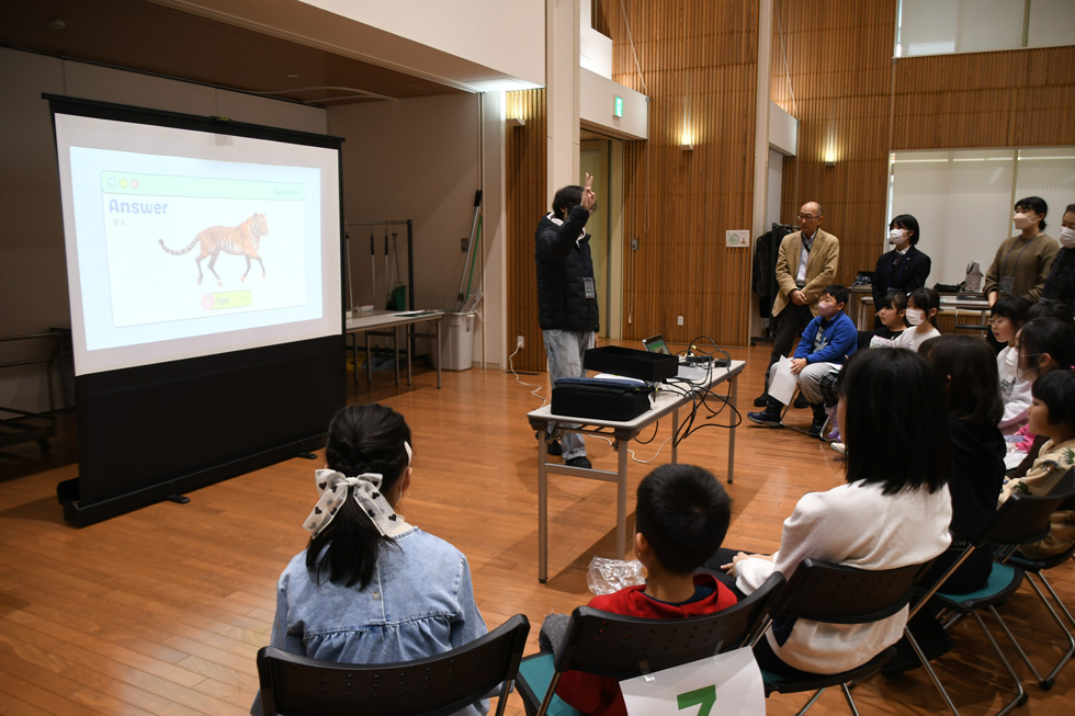 英語 クイズゲームの様子