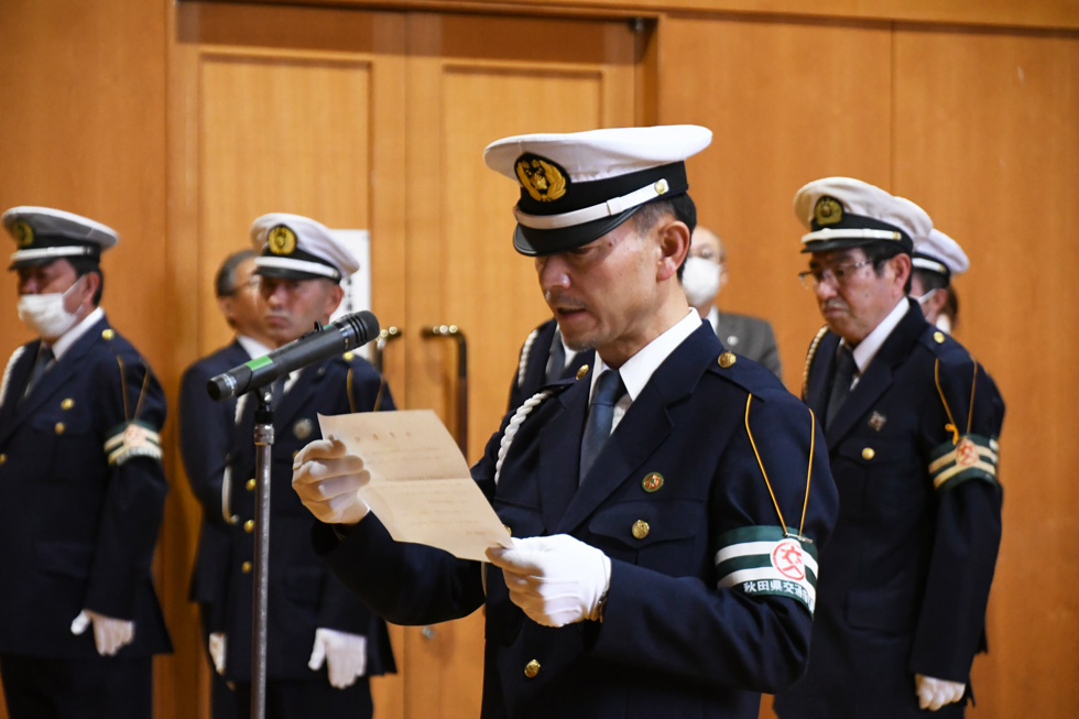 畠山交通指導員による決意表明