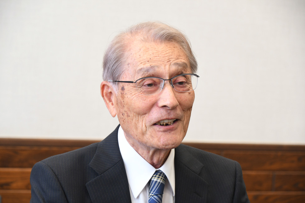 受章された河田さん