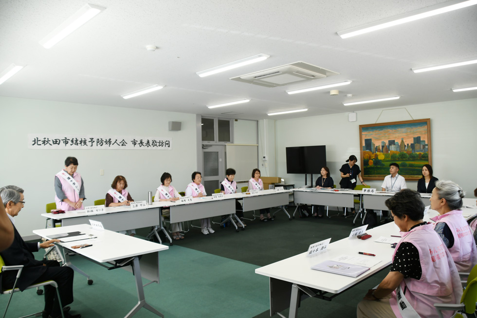 表敬訪問の様子