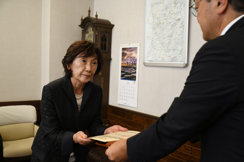 奥様の白沢久孝さん