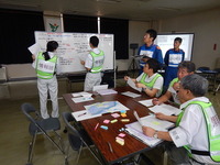 災害対策本部図上訓練1