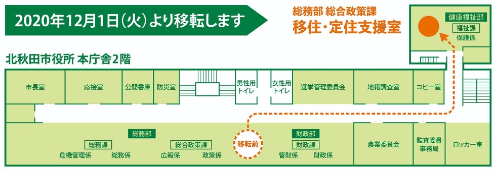 令和2年12月1日より移転する移住・定住支援室の新しい場所の図 [84KB]